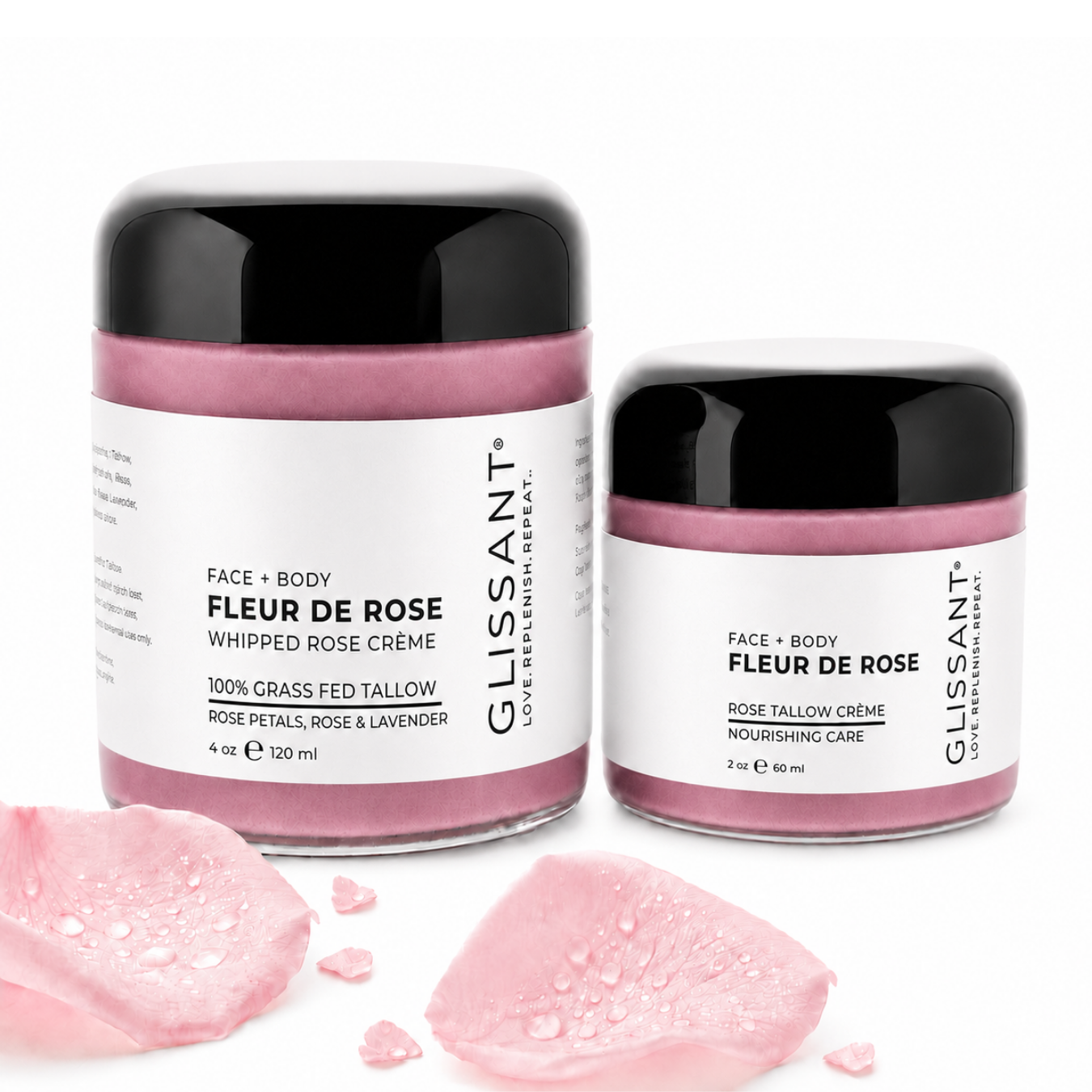 Fleur de Rose - Whipped Rose Tallow Face + Body Crème