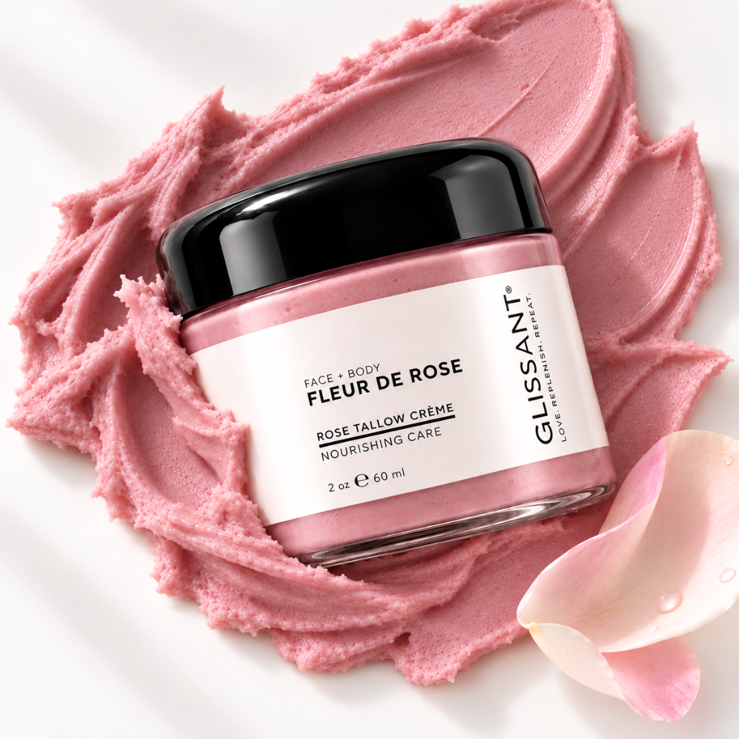 Glissant Fleur de Rose - Whipped Rose Tallow Face + Body Crème